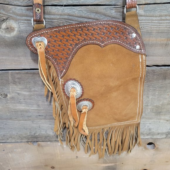 Vintage leather tassel bag - Picture 5 of 5